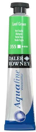 Daler-Rowney Aquafine Watercolour Paint, Aluminium Tube, 0.27oz - 8 ml, Leaf Green