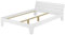 Erst-Holz Doppelbett 140x200 Futonbett Bettrahmen Bettgestell Holzbett Massivholz Kiefer Weiß 60.54-14 W oR