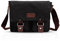 FANDARE Nuovo Vintage Messenger Bag Borsa a Tracolla Borsa Crossbody 14 Pollice Laptop Briefcase Uomo Donne Scuola Borsa Zainetto Schoolbag Multifunzione Tela Nero