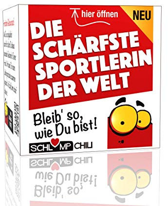 Schlump-Chili⎥Schärfste Sportlerin Geschenk - ein witziges Präsent für Fitness begeisterte Frauen! Eine tolle Geschenkidee für Damen.