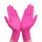 Guanti monouso in lattice di gomma ， 100 pezzi, guanti per la pulizia della casa ， guanti resistenti durevoli, rosa, usa e getta, guanti per uso alimentare, guanti rivestiti in gomma nitrilica, m