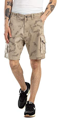 Reell City Cargo Short ST Script Camo Sand 32