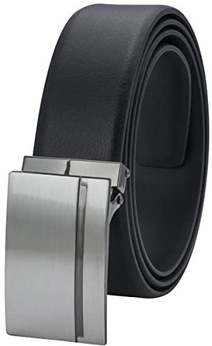 LINDENMANN Leder-Gürtel Herren Rindleder schwarz, Größe/Size:110, Farbe/Color:schwarz