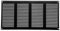 Respiraderos de acero para techo y paredes laterales con protección contra insectos (8 x 4 pulgadas, negro)