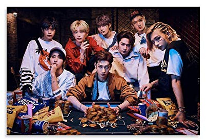 DIDIWEI All in Stray Kids Poster dekorative Malerei Leinwand Wandkunst Wohnzimmer Poster Schlafzimmer Malerei 12x18inch(30x45cm)