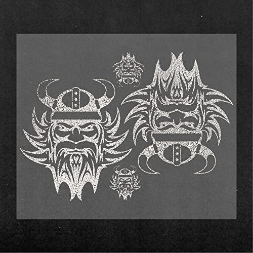 4R Quattroerre.it 1093 Wikinger Aufkleber Set für LKW, Scania, rechts und Links, Silber, 50 x 35 cm