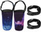 2 Pack Tumbler Carrier Holder Pouch with Detachable Shoulder Strap, Fit for YETI, Rtic, Atlin, Ozark Trail, Rambler 30 oz Insulated Tumbler Cup