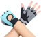 flintronic Fitness Handschuhe, Atmungsaktive Trainingshandschuhe mit Mikrofasergewebe, Rutschfester Silikon Gym Gloves Gewichtheben Handschuhe, Sporthandschuhe für Damen Herren - Blau (L)