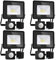 Blivrig LED Strahler mit Bewegungsmelder Außen 20W Warmweiss, Fluter mit Bewegungssensor, Superhell 2000LM Aussenstrahler, IP66 Wasserdicht Scheinwerfer, für Garten, Garage (4pcs-Warmweiß, 20W)