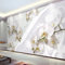 YXTSmurals Papier Peint Intissé Simple Blanc Plantes Fleurs Papier Peint Effet 3D Papier Peint Intissé Tapisserie Murales Panoramique 3D Peinture Murale Non-Tissé