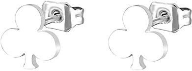 Ohrringe Vergoldet Damen Herren, Silber Ohrringe Stecker Poker Motiv Ohrringe Nickelfrei Modeschmuck