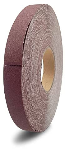 150 Körnung kontinuierliche Sandpapierrolle 2,5 cm x 50 m Emery Cloth Aluminiumoxid Abrasive Sandpapier Rollen -Drum -Schleifpapierrollen für Holzmöbel Finishing Metallschleibei Automobilpolieren