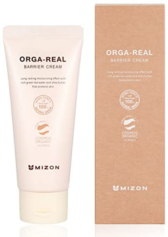 [MIZON] ORGA REAL BARRIER CREAM (100ml) Korean Vegane Hautpflege - Bio-Kosmetik - Organischer Hautschutz für Intensive Feuchtigkeit und Beruhigung
