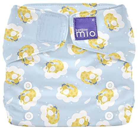 Bambino Mio, Miosolo Classic All-in-One Reusable Nappy, Eco Chemical Free Nappy (Dreamy Giraffe, One Size)