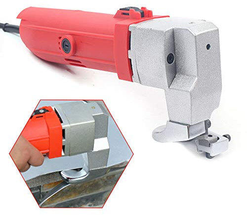 Elektrische Blechschere 500W Elektro Blech Schere Metall Schere aus Aluminiumlegierung Schneider Geeignet zum Schneiden von dünnen und Metallplatten 2000 U/min Schnittdicke 2,5 mm