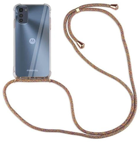 betterfon Hülle Kompatibel mit Motorola Moto E32 / E32s | Handykette Smartphone Halskette Hülle mit Band | Handyhülle mit Kordel zum Umhängen Kompatibel für Moto E32 / E32s | Rainbow