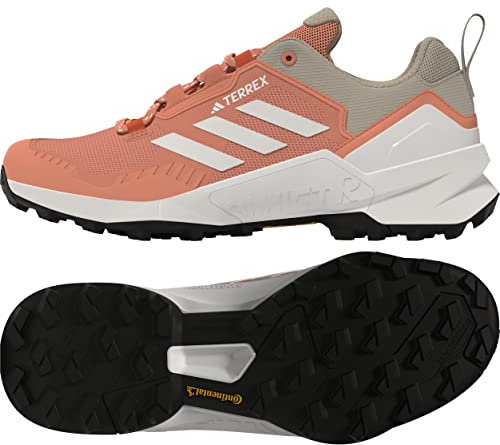 ADIDAS Damen Terrex Swift R3 W Sneaker, Coral Fusion Crystal White Wonder Taupe, 41 1/3 EU