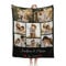Mraxovid Personalisierte Decke, Individuelle Fotos Decke, Erinnerungsgeschenk Mit Foto und Text Decke Geschenk, Geschenk für Ihn Sie zum Valentinstag, 170x230 cm