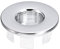 QUARKZMAN Spüle Trimmung Überlauf Deckel Spüle Überlauf Ringe 25.3mm Bad Küche Becken Ablaufdeckel Locheinsatz Rund Kappen Silber