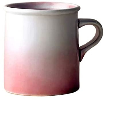 HASMI Mug Tasse à café infusée à la Main de 340ML, Tasse Vintage Tasse à Eau personnalisée créative Bureau à Domicile Simple Tasses à Thé (Color : Roze)