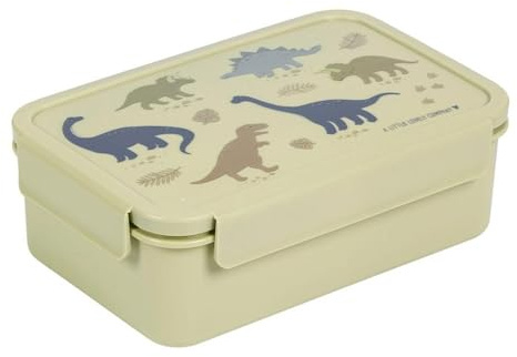 ALLC Kinder Bento Lunchbox Brotdose 14x21 cm(Dinosaurier Grün)