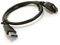 iTechCover USB Cable/Data Sync/High Speed/Charging Cord/Charger Power Lead Wire Compatible with WD My Passport 750GB Portable External Hard Drive Storage / (0.75m / 2.5ft) - Black
