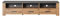 trendteam Smart Living Follow - Meuble TV - Chêne/Anthracite - Meuble TV Bas avec tiroirs à Extension complète - (l x H x P) 180 x 43 x 50 cm - Meuble TV avec 3 Compartiments Ouverts - Passe-câbles