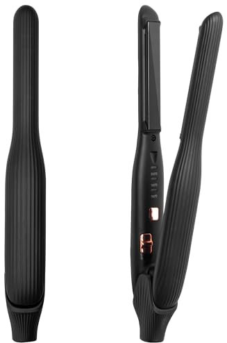 2-in-1 Glätteisen Locken und Glätten,Mini-Haarglätter,Tragbare Glatteiseisen für Frauen,Bart Glätteisen Mini für Herren,Mini Glätteisen mit Automatischer Abschaltung,Reiseglätteisen Hair Straightener