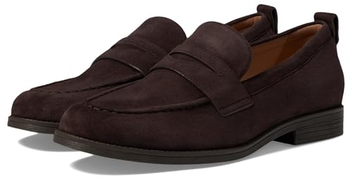 Cole Haan Womens Stassi Penny Loafer, Dark Choco Suede, 9-B US