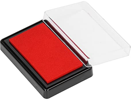 Yctze Sicheres und Wiederverwendbares Baby-Fußabdruck-Stempelkissen mit Einfacher Reinigung, Inklusive Papier, Ideal für Hand- und Fußabdrücke von Babys und Haustieren (Rote Tinte)