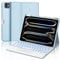 Keyboard Case with Touchpad for iPad Pro 11'' (M4) 2024, Wireless Bluetooth Backlit Trackpad Keyboard with Protective Cover and Pencil Holder for iPad Pro 11 inch (5th Generation)2024 Tablet, Sky Blue