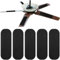 ANIROY 5 PCS Ceiling Fan Filters for Blades, Activated Carbon Ceiling Fan Filters, Household Air Purifier, Rectangular Ceiling Fan Blade Dust Catcher, Air Freshener for Home Office