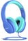 JoySpark Wired Headphones for Kids, 85dB Volume Limit, 3.5mm Kids Headphones with Cord, Adjustable, Stereo Sound Foldable Toddler headsets for School-Blue