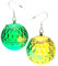 LED Ohrringe Rhombic discokugel Earrings 16 Lichtmodi Wiederaufladbar 70er 80er 90er jahre outfit damen für Frauen Konzert, Disco Party, Rave party gadgets