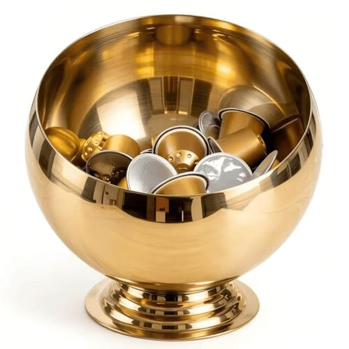 VAWNKUKN Coffee Pod Holder, Gold | Coffee Pod Storage, K Cup Holder, Espresso Pod Holder, Coffee Pod Organizer