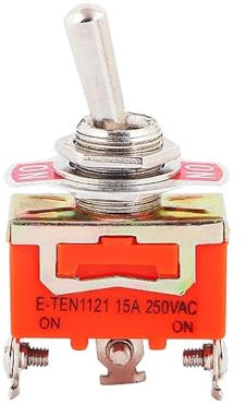 CZMDKEXM 5/10pcs SPST 15A 250V 2 4 6 PIN Terminal ON Off Toggle Switch Self-Locking Reset Rocker Toggle Slide Switch KN-1322 (KN-1121,One Size)