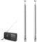 2 Stück 74cm 7 Abschnitte Teleskopantenne Antenne, FM UKW Tragbare Radio Antenne Ersatz, Ersatz-Teleskopantenne, für TV-Radio DAB FM/AM-Stereoempfang