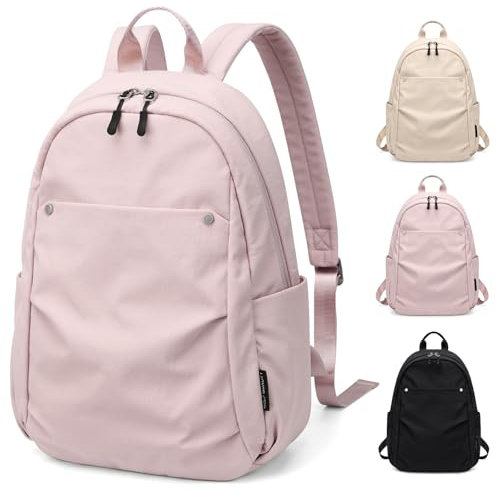GOLF QUALITY Mochila Mujer Mochila Portátil 13 Pulgadas Ordenador, Ligero Mini Mochila, Bolsa de Viaje Casual, Mochila de Escuela, Mochila Mujer Pequeña Mochila de Viaje Rosa