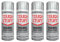 DIOXSTAR Enamel Silver Gloss Spray Paint, Fast Drying, Suitable for Wood, Plastic, Metal, Interior and Exterior Use, Hard Wearing & Smooth Finish, 400ml (4 PCS)