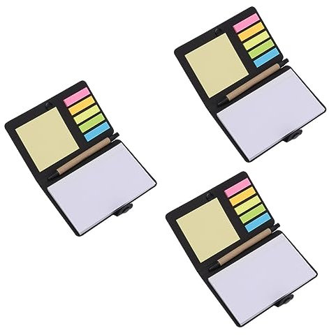 NUOBESTY 3sets Japanese Stationery Memo Pad Index Label Tabs Self-stick for Daily Use