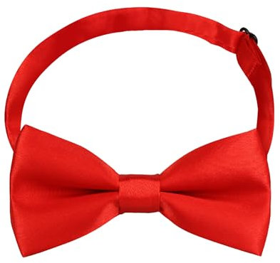 MAIANY papillon per bambino, Nudo Papillon Classico per Bambini e Ragazzi, Dimensioni Aggiustabili, Adatto per Eventi Festivi, Matrimoni, Compleanni e Abiti da Smalto (Rosso)