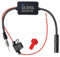 Universeller Autoradio Antennenverstärker 12V FM DAB Adapter Radio Verstärker mit Hoher Verstärkung Geringes Rauschen Einfache Installation mit Kleber und Clip für Auto FM Radio Antennen
