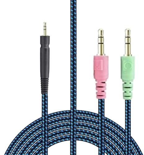 Praktisches UNP-PC-Kabel für Sennheise GSP350 GSP500 GSP600 GSP670 Gaming-Kopfhörer, stabiler Verbindungsstecker