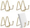 YqsIbth Plate Holder Easel Display, 4PCS Plate Stands for Display Stand, 7.5cm Gold Metal Frame Holders, Tabletop Picture Stand for Photo Pictures Decorative Plate Dish and Tabletop Art