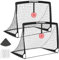 BaseGoal Cage de Foot Pliable, Lot de 2 But de Foot Enfant Extérieur avec Cible Suspendue, Sac de Transport, Équipement d'entraînement de Football Adapté à l'intérieur ou à l'extérieur