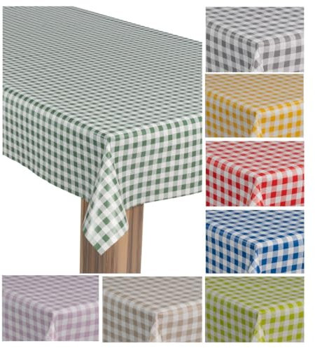 laro Wachstuch-Tischdecke Wachstischdecke Gartentischdecke, Muster:Karo Kariert Dunkelgrün, Größe:100x140