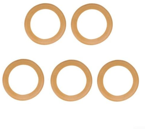 Lot de 5 segments de piston en caoutchouc pour compresseur d'air 550 W 1100 W 1500 W silencieux sans huile résistant aux hautes températures (550 W)