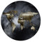 SPACEREBELS Bilder Weltkarte - Runde Wandbilder Wohnzimmer - KOMPLETT AUFHÄNGFERTIG - Deko Modern - Schlafzimmer - Room Decoration - Kunstdruck Wanddeko Landkarte Kontinent World Map