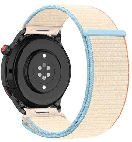 Nylon Bracelet de Montre pour Amazfit GTR 4 Sangle, avec Réglable à Libération Rapide Souple Bande de Remplacement pour Femme et Homme Compatible avec Amazfit GTR 4 Bracelet (4)