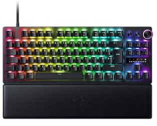 Razer Huntsman V3 Pro Tenkeyless 8KHz - TKL PC Gaming Keyboard - 8KHz HyperPolling - Analog Optical Switches - actuation 0,1-4,0mm - Snap Tap - Rapid Trigger - QWERTY UK Layout | Black